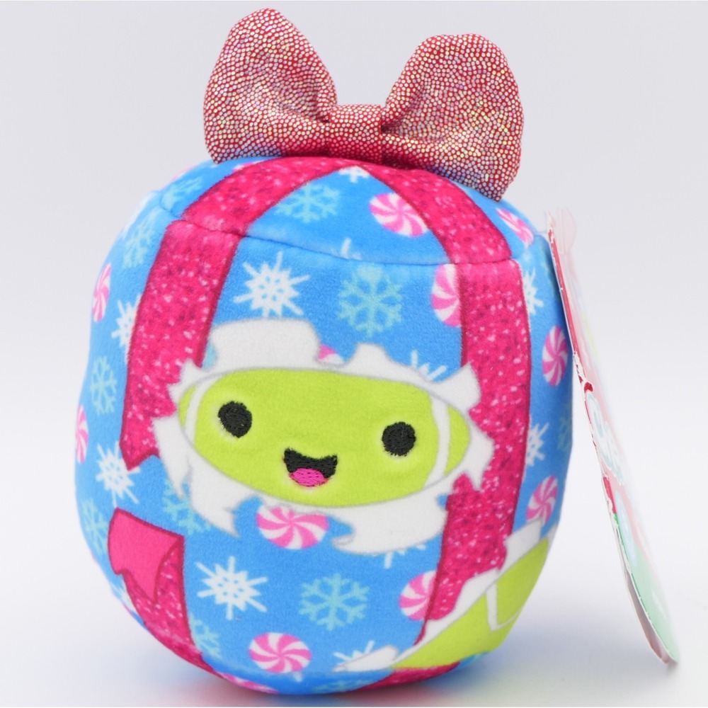 ChewMees by Original Squishmallows Hasina the Present 4" Plush Dog Toy w/ Tag